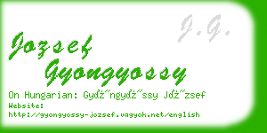 jozsef gyongyossy business card